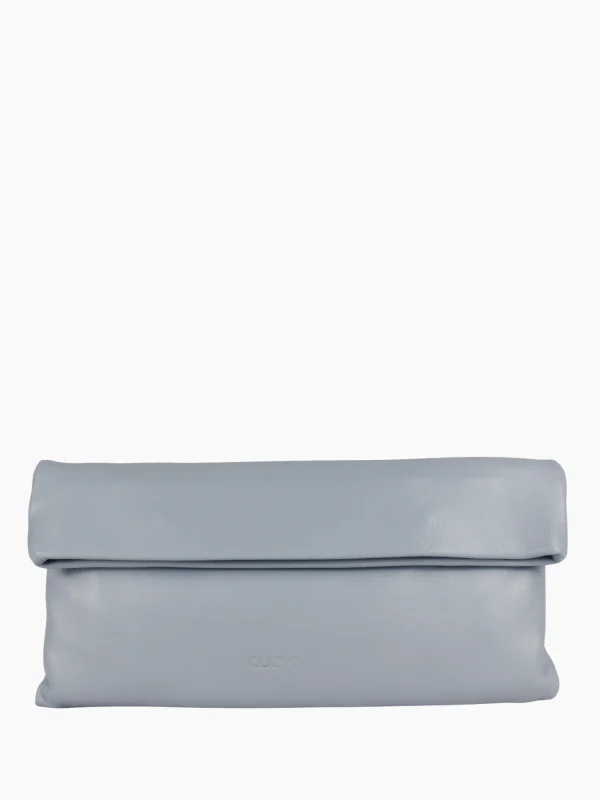 Fold Shoulder Bag — Powder Blue Nappa | QUOYO Handmade in Italy
